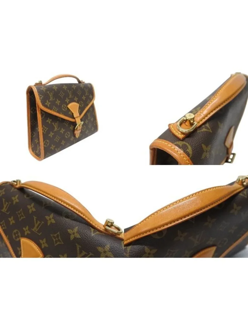 Louis Vuitton Shoulder Bag 2-Way Vernia Monogram Canvas Leather Brown